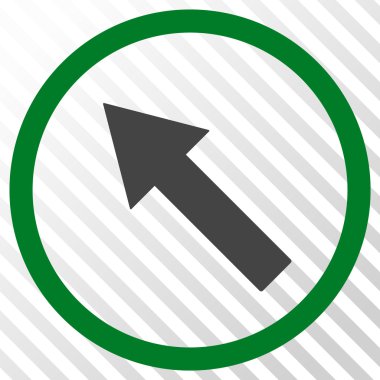 Yukarı Sağdan sola yönlü ok vektör simgesi