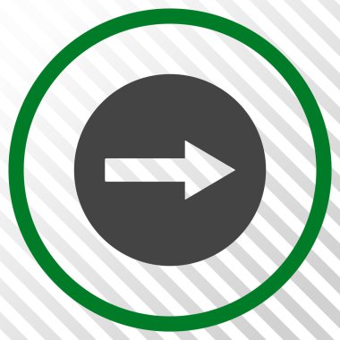 Sağ ok vektör simgesi yuvarlak