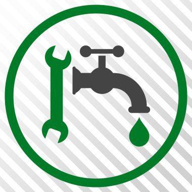 Sıhhi tesisat vektör simgesi