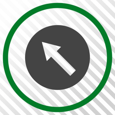 Yukarı Sağdan sola yönlü ok vektör simgesi