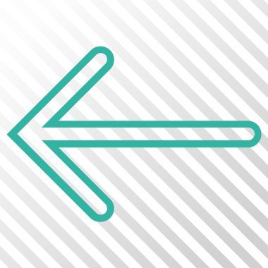 Ok sol vektör simgesi