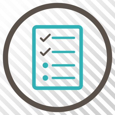 Denetim listesi sayfa vektör simgesi