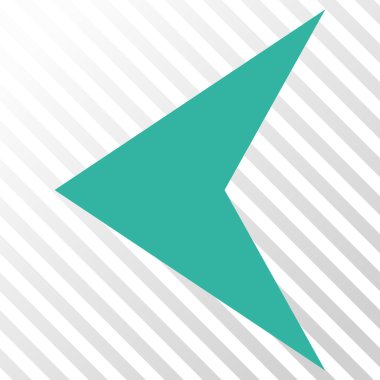 Ok ucu sol vektör simgesi