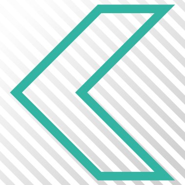 Ok ucu sol vektör simgesi