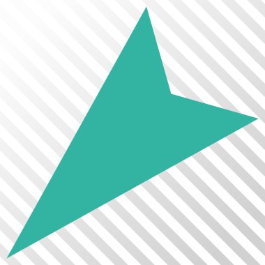 Ok ucu sol aşağı vektör simgesi