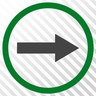 Sağ ok vektör simgesi yuvarlak