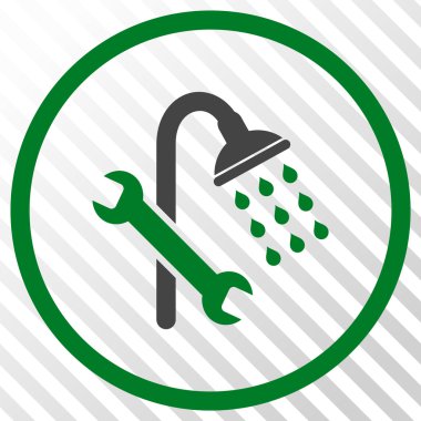 Duş sıhhi tesisat vektör simgesi