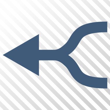 Ok sol vektör simgesi birleştirmek