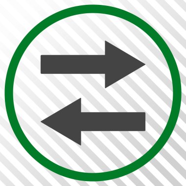 Yatay Çevir ok simge vektör