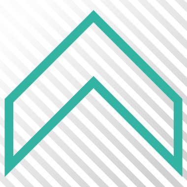 Vektör simge yukarı ok ucu