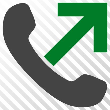 Giden arama vektör simgesi