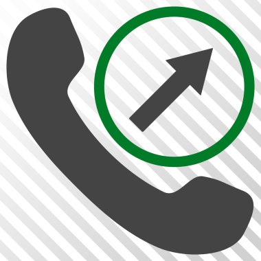 Giden arama vektör simgesi