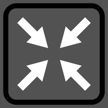 Oklar vektör simgesi bir çerçeve içinde sıkıştırmak