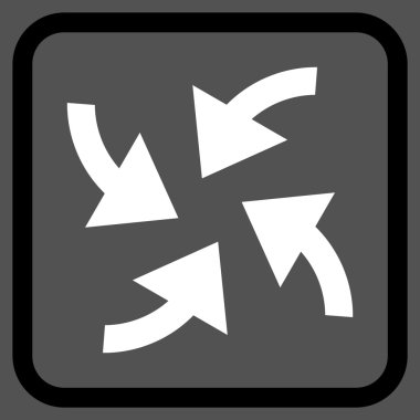 Siklon oklar bir çerçeve içinde simge vektör