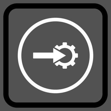 COG Tümleştirme vektör simgesi bir çerçeve içinde