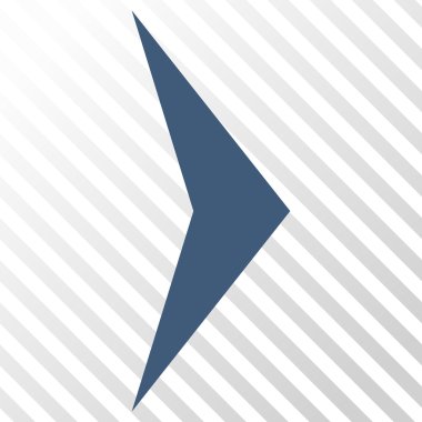 Ok ucu doğru vektör simgesi