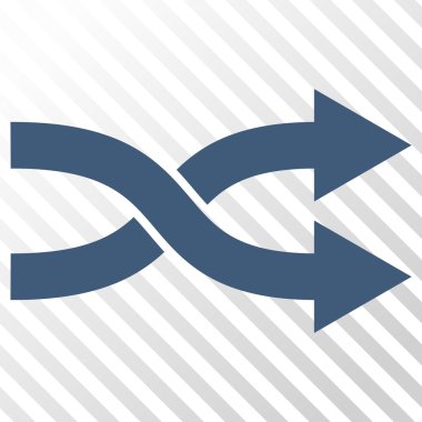 Shuffle okları doğru vektör simgesi