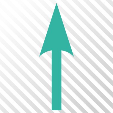 Vektör simge yukarı ok keskin