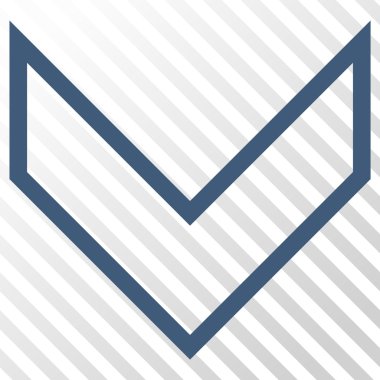 Vektör simgesi aşağı ok ucu