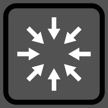 Kompakt oklar bir çerçeve içinde simge vektör