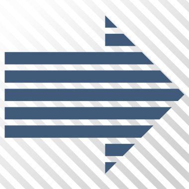 Şerit ok doğru vektör simgesi