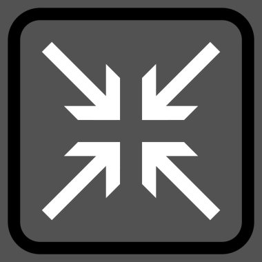 Oklar vektör simgesi bir çerçeve içinde collide