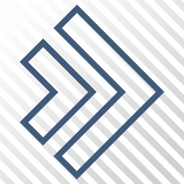 Yöne doğru vektör simgesi