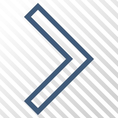 Ok ucu doğru vektör simgesi