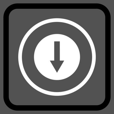 Bir çerçeve içinde yönlü ok vektör simgesi