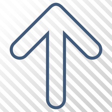 Vektör simge yukarı yönlü ok