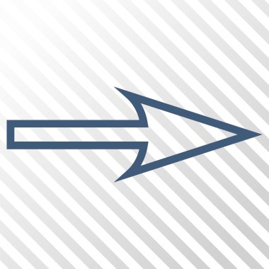 Keskin ok doğru vektör simgesi