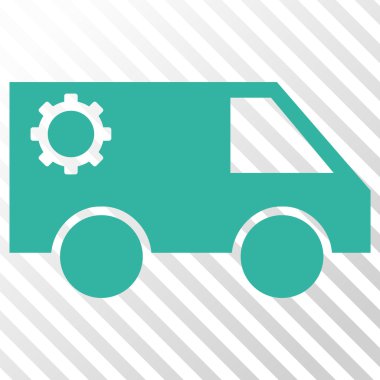 Hizmet araba vektör simgesi