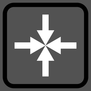 Oklar vektör simgesi bir çerçeve içinde sıkıştırmak