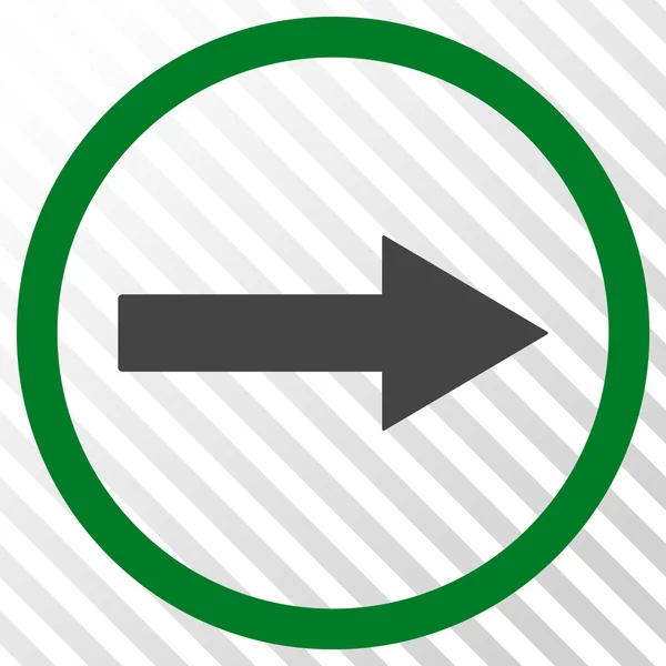 Icono de vector de flecha redondeada derecha — Vector de stock