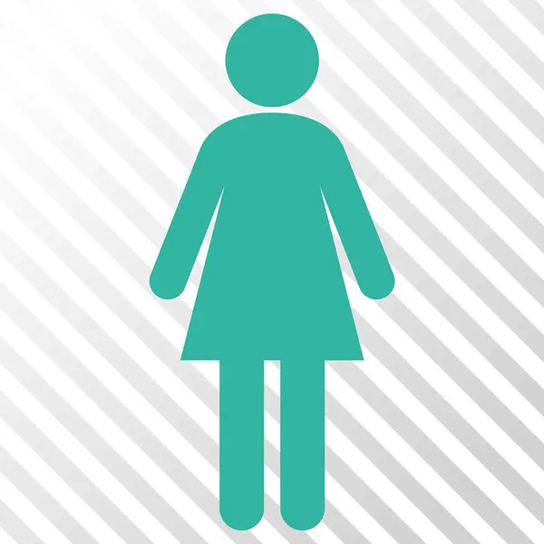 Mujer vector icono — Vector de stock