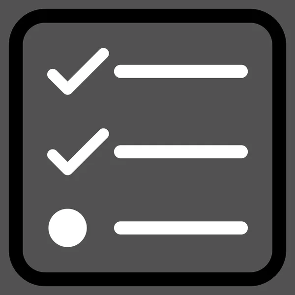 Checklista vektor ikonen i en ram — Stock vektor
