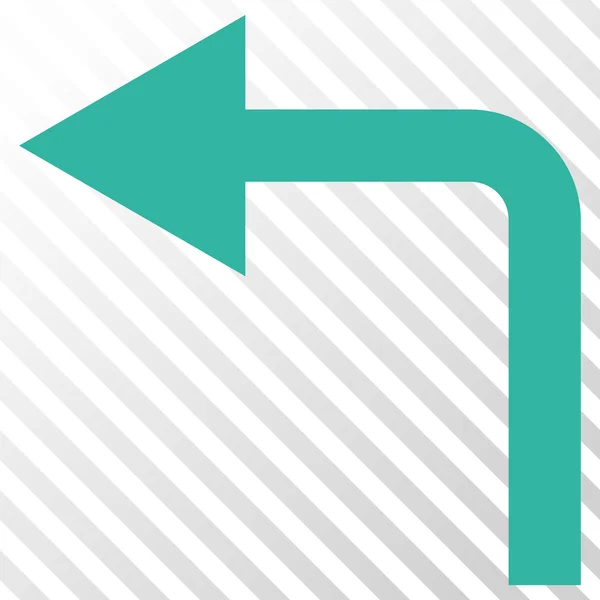 Sväng vänster vektor symbol — Stock vektor