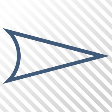 Ok ucu doğru vektör simgesi