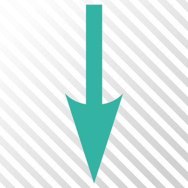 Vektör simgesi aşağı ok keskin