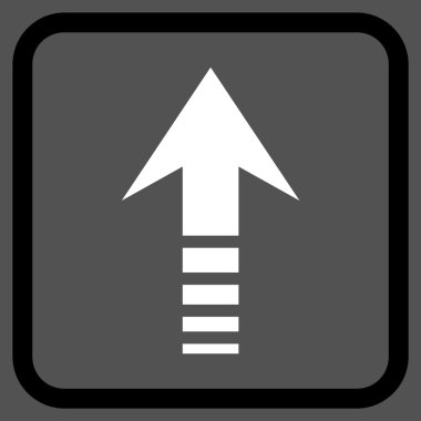 Vektör simgesi bir çerçeve içinde gönder