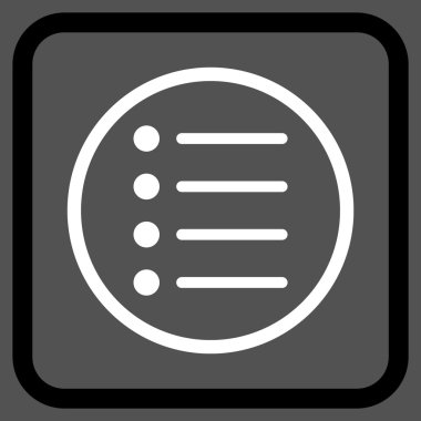 Öğeleri vektör simgesi bir çerçeve içinde