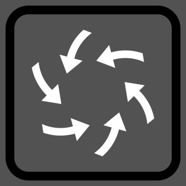 Oklar vektör simgesi bir çerçevede girdap