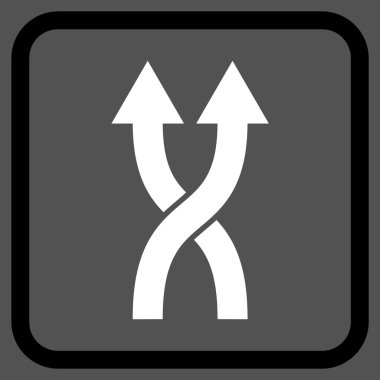 Vektör simge yukarı okları bir çerçevede shuffle