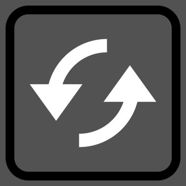 Vektör simgesi bir çerçeve içinde yenileme