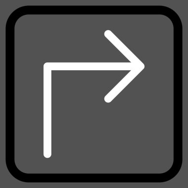 Doğru vektör simge bir çerçevede açmak