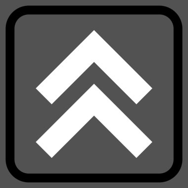 Vektör simgesi bir çerçeve içinde yukarı kayması