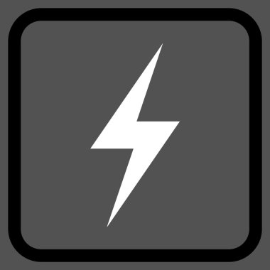 Elektrik vektör simgesi bir çerçeve içinde