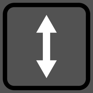 Dikey Çevir vektör simgesi bir çerçeve içinde