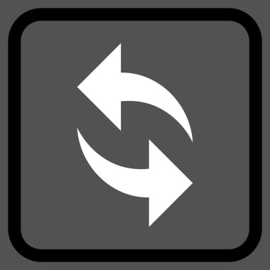 Vektör simgesi bir çerçeve içinde yenileme