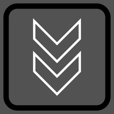 Vektör simgesi bir çerçeve içinde aşağı kaydır